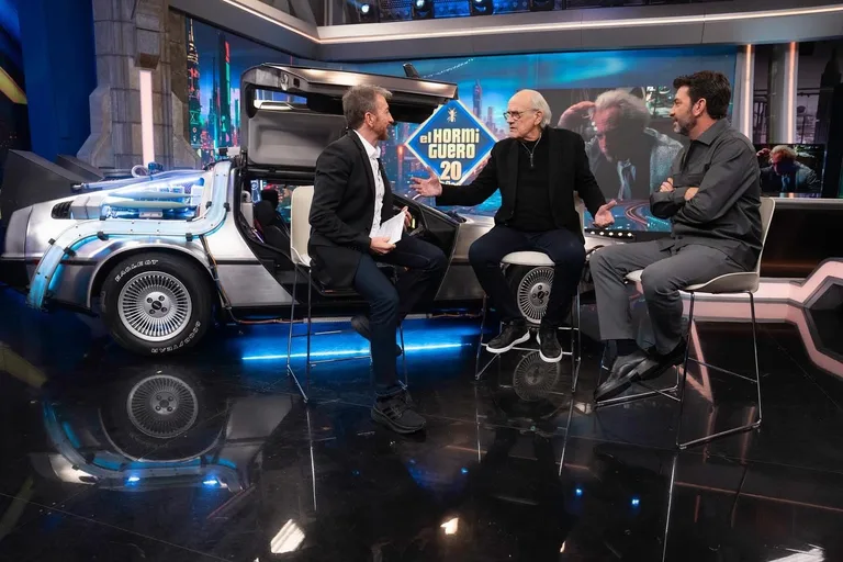 DeLorean Time Machine on the set of El Hormiguero (Antena 3), Madrid