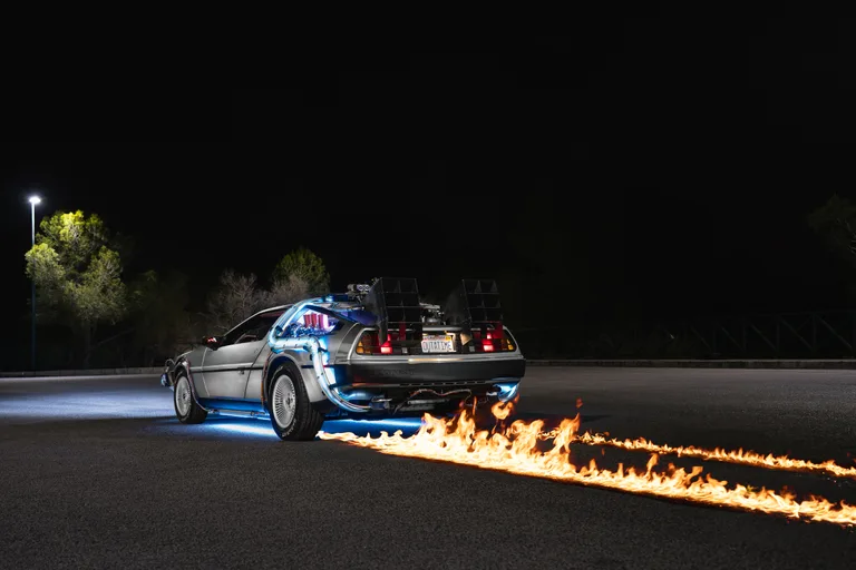 Rent the screen-accurate DeLorean Time Machine replica from Back to the Future — Spain & Portugal
