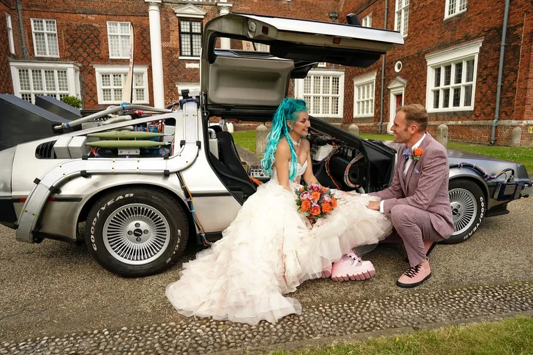 Rent a DeLorean or KITT for your wedding.