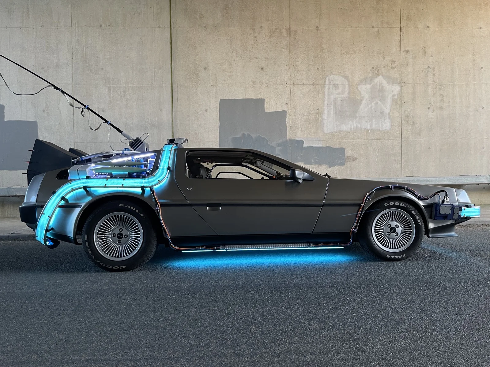 Delorean Time Machine Passenger Side
