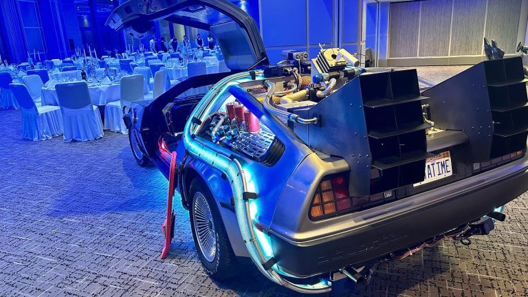 Delorean Time Machine Corporate Meeting At London Hotel